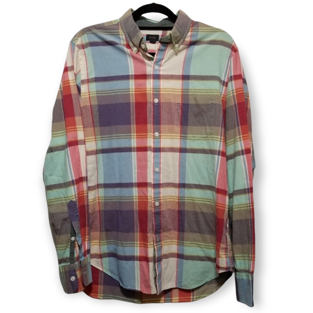 J Crew Plaid Button Down